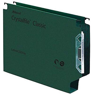 Rexel 70670 Crystalfile Classic 330 Lateral upphängningsfil 50mm gRÖN Rexel 70670 Crystalfile Classic 330 Lateral upphängningsfil 50mm gRÖN