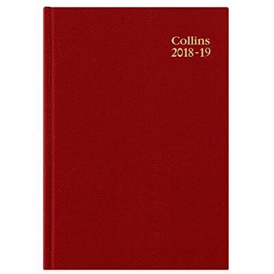 Collins 40 m röd A4 mid-year 2018/19 skrivbord helg vy Collins 40 m röd A4 mid-year 2018/19 skrivbord helg vy