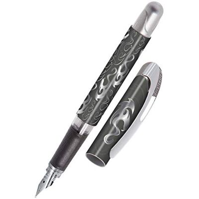 Online College bläckpenna Phoenix ergonomisk reservoarpenna för skola/högskola solid medium spets, mjukt grepp-del för vanliga bläckpatroner påfyllningsbara │perfekt för nybörjare, elever och Online College bläckpenna Phoenix ergonomisk reservoarpenna för skola/högskola solid medium spets, mjukt grepp-del för vanliga bläckpatroner påfyllningsbara │perfekt för nybörjare, elever och