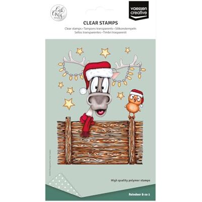 Creative Silikonstämpel 14 Transparenta Stämplar med Renar och juldekorationer För Pyssel, Korttillverkning och Scrapbooking & Jouraling Lämpligt för Stämpelhjälpmedel eller Stämpelblock Creative Silikonstämpel 14 Transparenta Stämplar med Renar och juldekorationer För Pyssel, Korttillverkning och Scrapbooking & Jouraling Lämpligt för Stämpelhjälpmedel eller Stämpelblock