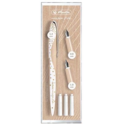 herlitz 50021765 Reservoarpenna Pure Glam Nicewriter 0.9 mm, 1.4 mm, 1.9 mm Spets och 4 Bläckpatroner herlitz 50021765 Reservoarpenna Pure Glam Nicewriter 0.9 mm, 1.4 mm, 1.9 mm Spets och 4 Bläckpatroner