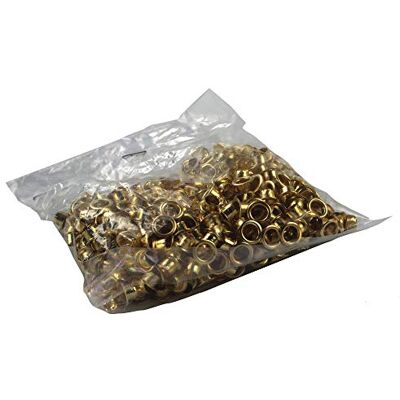 Rexel Öljetter i naturlig mässing, för upp till 15 ark, 4,7 mm diameter och 3,2 mm längd, använd med hålslag och öljetttång, kopparpläterad, förpackning med 500, 20320050 Rexel Öljetter i naturlig mässing, för upp till 15 ark, 4,7 mm diameter och 3,2 mm längd, använd med hålslag och öljetttång, kopparpläterad, förpackning med 500, 20320050