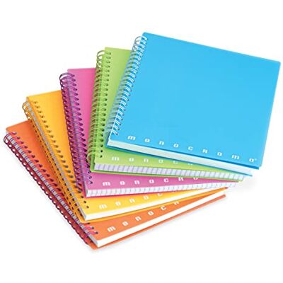 Pigna Förpackning med 5 Anteckningar Skip Monocrome PPL Fluo, Spillerat block, f.to A5, Rader, 1R Pigna Förpackning med 5 Anteckningar Skip Monocrome PPL Fluo, Spillerat block, f.to A5, Rader, 1R