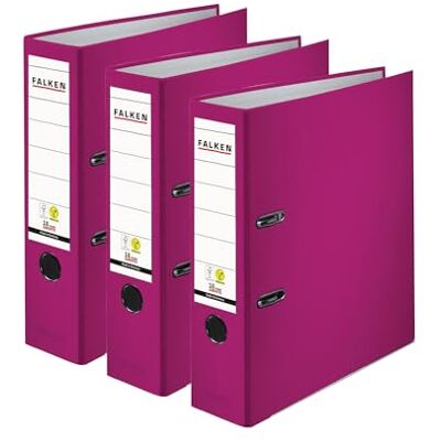 FALKEN Original 3-pack PP-färgmapp. Tillverkat i Tyskland. 8 cm bred DIN A4 björnbär vegansk plastmapp ringpärm mapp brevmapp kontorsmapp plastmapp slitsmapp FALKEN Original 3-pack PP-färgmapp. Tillverkat i Tyskland. 8 cm bred DIN A4 björnbär vegansk plastmapp ringpärm mapp brevmapp kontorsmapp plastmapp slitsmapp