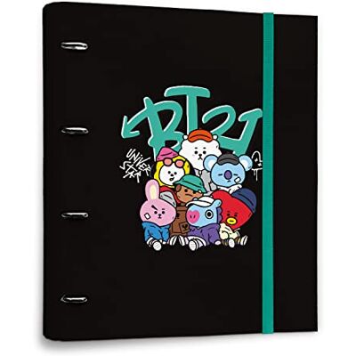 Grupo Erik BT21 Street Mood 4 Ring Binder Premium A4 Folders Ring Binder 10.6 x 12.6 inches / 27 x 32 cm A4 Ringbinder 4 Ring Binder A4 BT21 Merchandise Kawaii Gifts Grupo Erik BT21 Street Mood 4 Ring Binder Premium A4 Folders Ring Binder 10.6 x 12.6 inches / 27 x 32 cm A4 Ringbinder 4 Ring Binder A4 BT21 Merchandise Kawaii Gifts