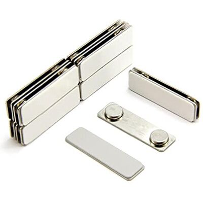 first4magnets F4MNB2-10 magnetisk namnskylt med lim själv metall baksida (45 x 13 mm) (förpackning med 10), silver, 25 x 10 x 3 cm first4magnets F4MNB2-10 magnetisk namnskylt med lim själv metall baksida (45 x 13 mm) (förpackning med 10), silver, 25 x 10 x 3 cm