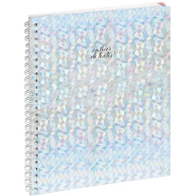 Exacompta 99934E Holographik textanteckningsbok laminerat omslag med metallspiral och avtagbar veckoflik 17 x 22 cm slumpmässig bild. Exacompta 99934E Holographik textanteckningsbok laminerat omslag med metallspiral och avtagbar veckoflik 17 x 22 cm slumpmässig bild.