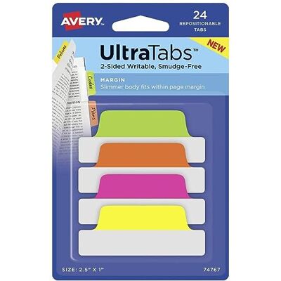 Avery Art. 74767 självhäftande remsor transparent/neon (24 klisterlappar, 63,5 x 25,4 mm, skrivbara indexflikar, avtagbara självhäftande etiketter, sidomarkeringar) Avery Art. 74767 självhäftande remsor transparent/neon (24 klisterlappar, 63,5 x 25,4 mm, skrivbara indexflikar, avtagbara självhäftande etiketter, sidomarkeringar)
