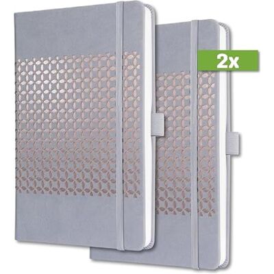 Sigel J4208 Jolie Agenda semainier 2024, couverture rigid, 9,5 x 15 cm, 174 sidor, gris clair, 2 stycken Sigel J4208 Jolie Agenda semainier 2024, couverture rigid, 9,5 x 15 cm, 174 sidor, gris clair, 2 stycken