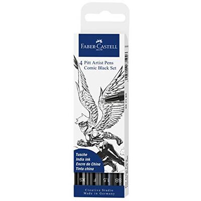 Faber-Castell FC267194 illustrationspennor, svart Faber-Castell FC267194 illustrationspennor, svart