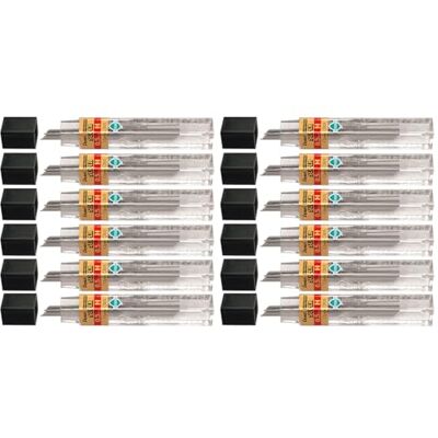 Pentel Super Hi-polymerpåfyllningsbly, 0,5 mm, grad H, 1 förpackning med 12 rör Pentel Super Hi-polymerpåfyllningsbly, 0,5 mm, grad H, 1 förpackning med 12 rör