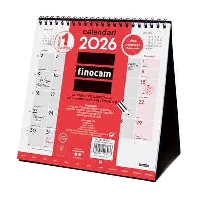 Finocam Skrivbordskalender 2026 månadsvy januari december 2026 (12 månader) Kalender 2026 Månadsplanerare Neutral Catalan Finocam Skrivbordskalender 2026 månadsvy januari december 2026 (12 månader) Kalender 2026 Månadsplanerare Neutral Catalan