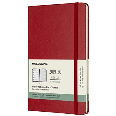 Moleskine Agenda 18 Mois Semainier 2019 -20 Grand Format Rouge Rigide Moleskine Agenda 18 Mois Semainier 2019 -20 Grand Format Rouge Rigide