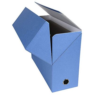 Exacompta Ref 89422E 1 Transferbox för canvas Rygg 120 mm Med metallögla För A4-format Mått 25,5 x 34 x 12 cm Ljusblå färg Levereras monterad Exacompta Ref 89422E 1 Transferbox för canvas Rygg 120 mm Med metallögla För A4-format Mått 25,5 x 34 x 12 cm Ljusblå färg Levereras monterad