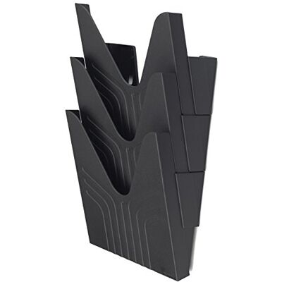 Avery 144-3BLK original A4 litteraturhållare, 250 x 260 x 115 mm, set med 3 – svart Avery 144-3BLK original A4 litteraturhållare, 250 x 260 x 115 mm, set med 3 – svart