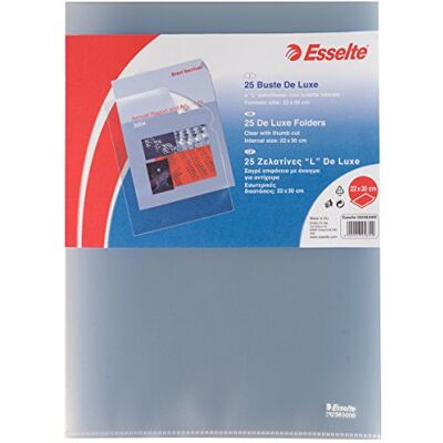 Esselte 392583000 kuvert, 25 stycken, A4, transparent Esselte 392583000 kuvert, 25 stycken, A4, transparent