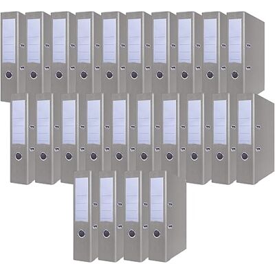 OFFICER PRODUCTS A4-mapp Pärm/Dokumentmappar/Set om 24/75 mm Ryggbredd/7,5 cm/Grå/Ringpärm/Tålig/PP-plastomslag/Låsmekanism/Dokumentorganisation/Använd Hemma Eller På Kontoret OFFICER PRODUCTS A4-mapp Pärm/Dokumentmappar/Set om 24/75 mm Ryggbredd/7,5 cm/Grå/Ringpärm/Tålig/PP-plastomslag/Låsmekanism/Dokumentorganisation/Använd Hemma Eller På Kontoret