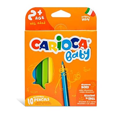 CARIOCA Kredki olówkowe trójkatne Baby 10 kolorów CARIOCA Kredki olówkowe trójkatne Baby 10 kolorów