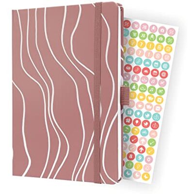 Sigel J4351 veckokalender Jolie 2024, Rosy Meringue, ca A5, inbundet gummiband, pennslinga, insticksficka, 174 sidor, FSC-certifierad, mötesplanerare Sigel J4351 veckokalender Jolie 2024, Rosy Meringue, ca A5, inbundet gummiband, pennslinga, insticksficka, 174 sidor, FSC-certifierad, mötesplanerare