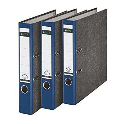 Leitz kvalitetsmapp, 3-pack, molnmarmorpapper, A4, 5,2 cm ryggbredd, blå, 310315035 Leitz kvalitetsmapp, 3-pack, molnmarmorpapper, A4, 5,2 cm ryggbredd, blå, 310315035