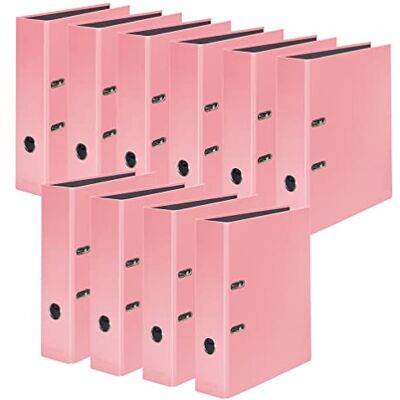FALKEN Original 10-Pack PastelColor-mapp. Tillverkad i Tyskland. 8 cm bred DIN A4 pastellfärgad flamingo rosa ringpärm mapp bokstavsmapp brevmapp kontorsmapp plastmapp slitsad mapp motivmapp FALKEN Original 10-Pack PastelColor-mapp. Tillverkad i Tyskland. 8 cm bred DIN A4 pastellfärgad flamingo rosa ringpärm mapp bokstavsmapp brevmapp kontorsmapp plastmapp slitsad mapp motivmapp