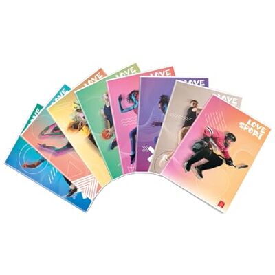 Pigna Maxi A4 Ready for Sport, 10-pack 5 mm rutor Pigna Maxi A4 Ready for Sport, 10-pack 5 mm rutor