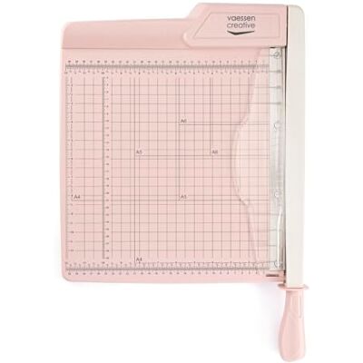 Creative 2137-073 pappersskärare 30 cm babyrosa guillotine spak- och pappersskärmaskin A4, A5 och A6-perfekt för DIY, scrapbooking, journaling, karthantverk och hantverk, rosa, 30 cm Creative 2137-073 pappersskärare 30 cm babyrosa guillotine spak- och pappersskärmaskin A4, A5 och A6-perfekt för DIY, scrapbooking, journaling, karthantverk och hantverk, rosa, 30 cm