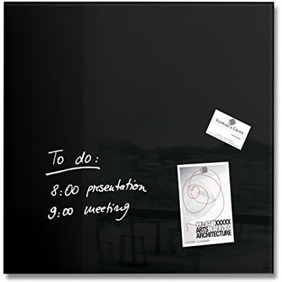 Sigel 480 x 480 mm magnetisk glasskiva Artverum – svart Sigel 480 x 480 mm magnetisk glasskiva Artverum – svart