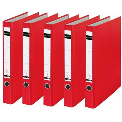 Leitz L: Ringbinder PP A4 röd Leitz L: Ringbinder PP A4 röd