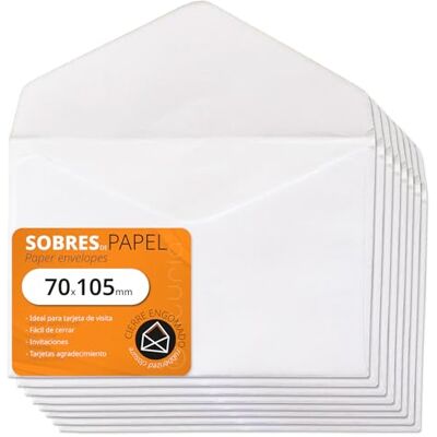 OFITURIA Vita brevkuvert, papperskuvertar med spetsklaff, inbjudnings- och brevkuvert, kuvert för visitkort, presentkortspåsar, födelsedagar (70 x 105 mm, 25 st) OFITURIA Vita brevkuvert, papperskuvertar med spetsklaff, inbjudnings- och brevkuvert, kuvert för visitkort, presentkortspåsar, födelsedagar (70 x 105 mm, 25 st)
