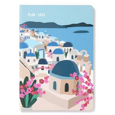 Letts of London Wanderlust A5 vecka att visa dagbok 2025 Santorini Letts of London Wanderlust A5 vecka att visa dagbok 2025 Santorini