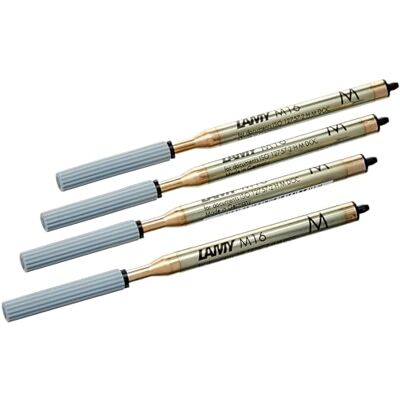 Lamy : Stor M16 bollpåfyllning: Färg: Svart, storlek: M, set med 4. Lamy : Stor M16 bollpåfyllning: Färg: Svart, storlek: M, set med 4.