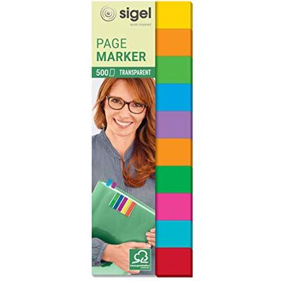 Sigel HN684 Sidmarkörer, Flerfärgad, 12,5 x 44 mm Sigel HN684 Sidmarkörer, Flerfärgad, 12,5 x 44 mm