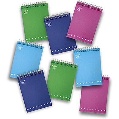 Pigna 02196615 M spiralbok kort sida med band 80 ark, 8 x 12 cm Pigna 02196615 M spiralbok kort sida med band 80 ark, 8 x 12 cm