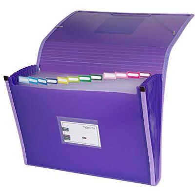Grafoplás 02963035-Carpeta Akcordeon, Foolscap, violett Grafoplás 02963035-Carpeta Akcordeon, Foolscap, violett