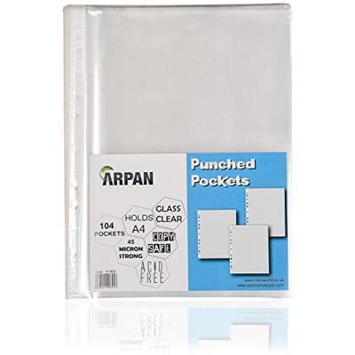 ARPAN Plastfickor, Genomskinlig, En Storlek ARPAN Plastfickor, Genomskinlig, En Storlek