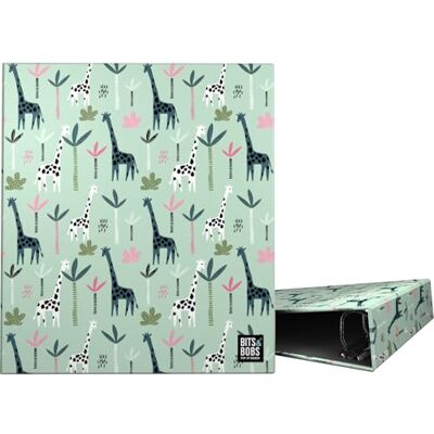 Grafoplás Grafoplas A4-ringpärm med Jungle Bits & Bobs, 4 blandade ringar 40 mm, perfekt skolmaterial för arkivering, styva lock kartong, mjuk plast, FSC-certifierad Grafoplás Grafoplas A4-ringpärm med Jungle Bits & Bobs, 4 blandade ringar 40 mm, perfekt skolmaterial för arkivering, styva lock kartong, mjuk plast, FSC-certifierad