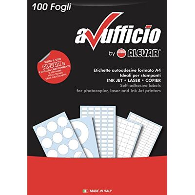 Alevar 200 Rund självhäftande etiketter för CD/DVD/Bluray Disc Diameter 117,5 mm 2 Vita etiketter för ark 100 A4-ark Alevar 200 Rund självhäftande etiketter för CD/DVD/Bluray Disc Diameter 117,5 mm 2 Vita etiketter för ark 100 A4-ark