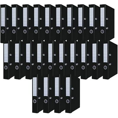 OFFICER PRODUCTS A4-mapp Pärm/Dokumentmappar/Set om 24/50 mm Ryggbredd/5 cm/Svart/Ringpärm/Tålig/PP-plastomslag/Låsmekanism/Dokumentorganisation/Använd Hemma Eller På Kontoret OFFICER PRODUCTS A4-mapp Pärm/Dokumentmappar/Set om 24/50 mm Ryggbredd/5 cm/Svart/Ringpärm/Tålig/PP-plastomslag/Låsmekanism/Dokumentorganisation/Använd Hemma Eller På Kontoret