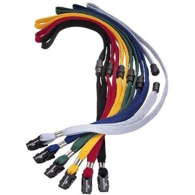 Durable 811910 TEXTILHALSBAND MED CLIPS/HAKE 10, grå, 10 stycken Durable 811910 TEXTILHALSBAND MED CLIPS/HAKE 10, grå, 10 stycken