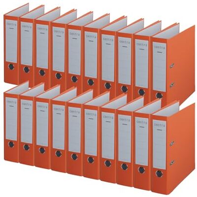 Leitz Centra standardmapp (grå RC, kaschad med PP-folie, A4, 8 cm ryggbredd, kromos) 80mm apelsin Leitz Centra standardmapp (grå RC, kaschad med PP-folie, A4, 8 cm ryggbredd, kromos) 80mm apelsin