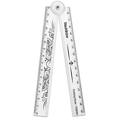 Liquidraw 30 cm hopfällbar linjal hopfällbar linjal skola brevpapper (klar) Liquidraw 30 cm hopfällbar linjal hopfällbar linjal skola brevpapper (klar)