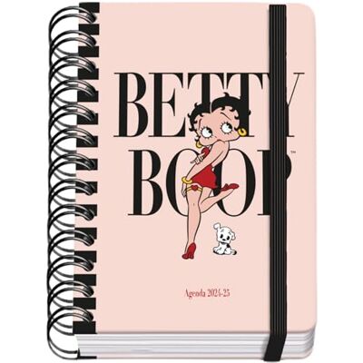 DOHE Skoldagbok 2024 2025, A6 (12 x 17 cm), stängning av ringar och gummi, spanska och engelska, 4 sidor, september till juni, skolmaterial Betty Boop DOHE Skoldagbok 2024 2025, A6 (12 x 17 cm), stängning av ringar och gummi, spanska och engelska, 4 sidor, september till juni, skolmaterial Betty Boop