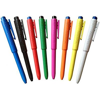 Maya Professional Tools J800-2/2 Metallisk och röntgendetekterbar penna – normalt bläck med klämma, 25 enheter, blå kropp, blått bläck Maya Professional Tools J800-2/2 Metallisk och röntgendetekterbar penna – normalt bläck med klämma, 25 enheter, blå kropp, blått bläck