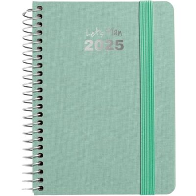 Grafoplás Grafoplas Årlig agenda 2025 a6 Sidvy Fancy Color Mint-modell Spanska Tygfodrad hårt omslag Matchande elastisk stängning Inklusive klistermärken Januari till december FSC Grafoplás Grafoplas Årlig agenda 2025 a6 Sidvy Fancy Color Mint-modell Spanska Tygfodrad hårt omslag Matchande elastisk stängning Inklusive klistermärken Januari till december FSC