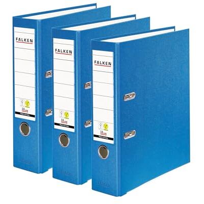 FALKEN Original 3-pack PP-färgmapp. Tillverkat i Tyskland. 8 cm bred DIN A4 Aqua vegansk plastmapp ringpärm mapp brevmapp kontorsmapp plastmapp slitsmapp FALKEN Original 3-pack PP-färgmapp. Tillverkat i Tyskland. 8 cm bred DIN A4 Aqua vegansk plastmapp ringpärm mapp brevmapp kontorsmapp plastmapp slitsmapp