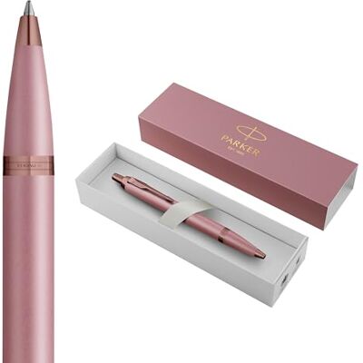 Parker IM Kulspetspenna Finishing Touch-kollektion Mauve-finish Medium spets med blått bläckpatron Presentask Parker IM Kulspetspenna Finishing Touch-kollektion Mauve-finish Medium spets med blått bläckpatron Presentask