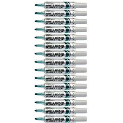 Pentel Maxiflo Drywipe tuschpenna – grön, låda med 12 Pentel Maxiflo Drywipe tuschpenna – grön, låda med 12