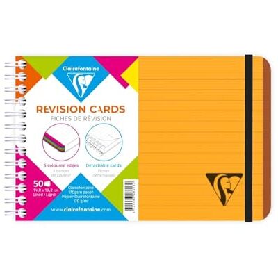 Clairefontaine 328013C Collection Linicolor Fresh Un Carnet de fiches de révision à Spirale Orange 15,2x10,2 cm 100 Pages Lignées Papier Blanc 170 g Couverture Carte Lustrée Clairefontaine 328013C Collection Linicolor Fresh Un Carnet de fiches de révision à Spirale Orange 15,2x10,2 cm 100 Pages Lignées Papier Blanc 170 g Couverture Carte Lustrée