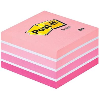 Post-it Sticky Notes kub pastellfärger kollektion, paket med 1 dyna, med 450 ark, 76 mm x 76 mm, rosa, vit, orange färger – självklistrande anteckningar för anteckningar, att göra-listor och Post-it Sticky Notes kub pastellfärger kollektion, paket med 1 dyna, med 450 ark, 76 mm x 76 mm, rosa, vit, orange färger – självklistrande anteckningar för anteckningar, att göra-listor och
